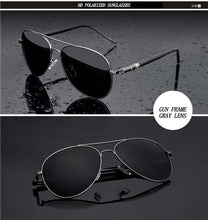 Load image into Gallery viewer, Aviation Metail Frame Quality Oversized Spring Leg Alloy Men Sunglasses