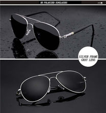 Load image into Gallery viewer, Aviation Metail Frame Quality Oversized Spring Leg Alloy Men Sunglasses