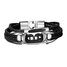 Load image into Gallery viewer, Vnox Lucky Vintage Men&#39;s Leather Bracelet Playing Cards