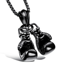 Load image into Gallery viewer, Double Boxing Glove Pendant Necklace