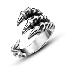 Load image into Gallery viewer, Fan Retro Gothic Punk Men Rings Trendy Skull Wolf Dragon Male Rings