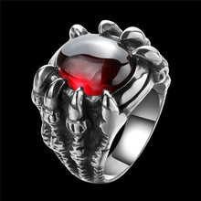 Load image into Gallery viewer, Fan Retro Gothic Punk Men Rings Trendy Skull Wolf Dragon Male Rings