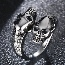 Load image into Gallery viewer, Fan Retro Gothic Punk Men Rings Trendy Skull Wolf Dragon Male Rings