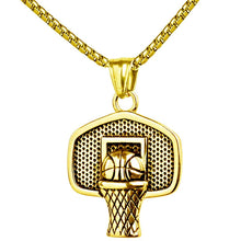 Load image into Gallery viewer, Basketball Box Pendant Sports Men's Necklace